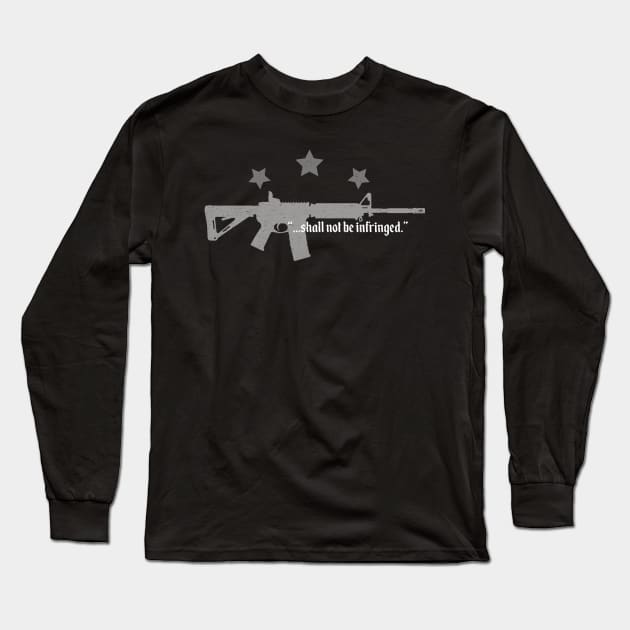 Shall Not be Infringed v2 (Distressed) Long Sleeve T-Shirt by BluPenguin
